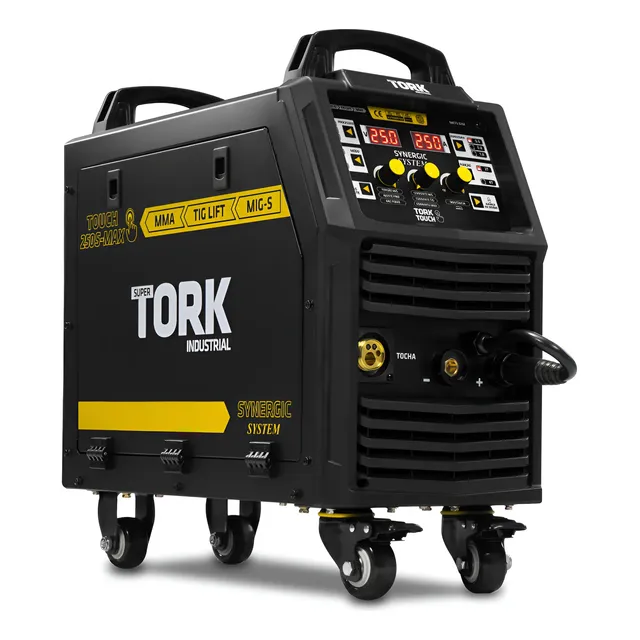 Maquina Solda Inversora Mig Flex 250a Sinergico Tig Lift Mma Preto 220v
