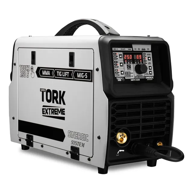 Maquina Solda Inversora Mig Sinergico Tig Mma 250 Amperes Cinza-escuro 220v